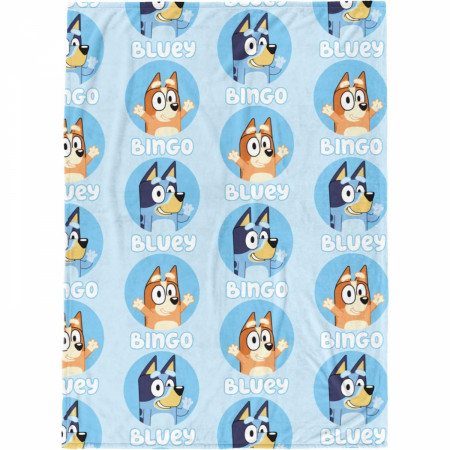 Bluey and Bingo Silk Touch 46" X 60" Throw Blanket